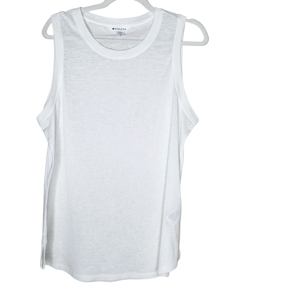 Athleta White Tank Top - Picture 2 of 3